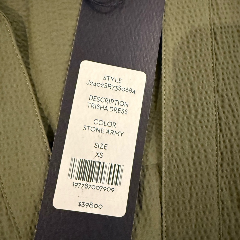 Veronica Beard Olive Green Button-Front Tiered Mi… - image 5